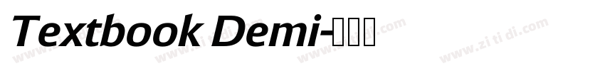 Textbook Demi字体转换